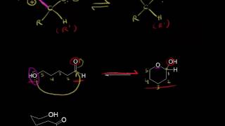 Formation of hemiacetals and hemiketals  Aldehydes and ketones  Organic chemistry  Khan Academy [upl. by Hillery]