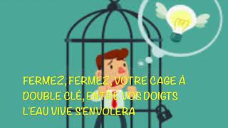 Chanson LEAU VIVE vidéo réalisée pour enfants avec paroles de Guy Béart [upl. by Areivax547]