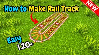 How to make rails in minecraft 2024 [upl. by Dickenson]