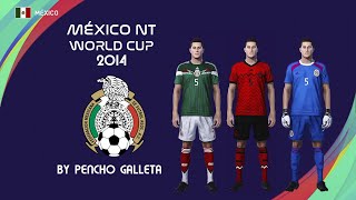 MEXICO KITS 2014 WORLD CUP BRASIL  PES 2021  PS4 [upl. by Ymassej]