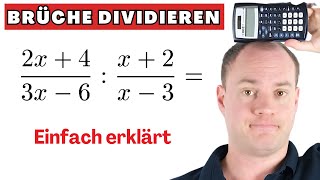 Brüche mit Variablen dividieren  Beispiel [upl. by Aistek465]