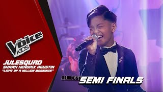 The Voice Kids Shawn Hendrix Agustins SHINING performance of Light Of A Million Mornings [upl. by Ztirf]