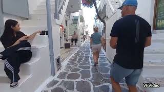 Mykonos Walking Tour Greece June 2024 [upl. by Paris]