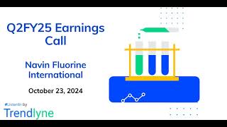 Navin Fluorine International Earnings Call for Q2FY25 [upl. by Garson]