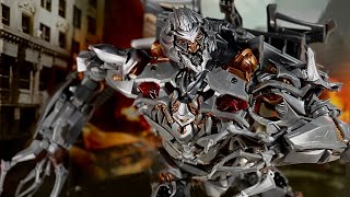 April Fools Transformers Masterpiece Movie series MPM8 Megatron Decepticon action figure Review [upl. by Rother706]