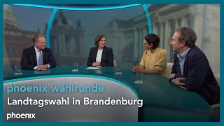 phoenix wahlrunde Landtagswahl in Brandenburg [upl. by Redle]