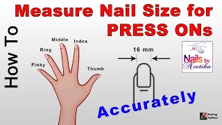 How to measure your Nail Sizes  Press On Nails 101 [upl. by Einahpet953]