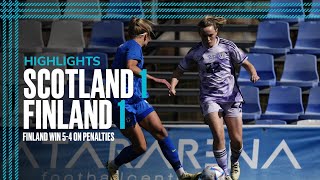 Scotland 11 Finland 45 pen  Pinatar Cup Highlights  SWNT [upl. by Orgalim]