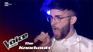 Raimondo Cataldo quotIts A Mans Mans Mans Worldquot Knockouts  The Voice of Italy 2018 [upl. by Eille]