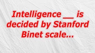 Intelligence is decided by Stanford Binet scale CodyCross Crossword Answer [upl. by Ardnuhsal]