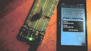 Test HC06 Bluetooth Module with Android BluetoothChat [upl. by Berey441]