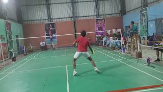 Murshidabad district Badminton match Abhinav vs Anurup [upl. by Ecidna]