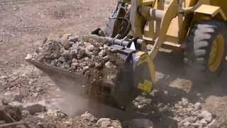 MBL Crusher Bucket on skid loader and backhoe loaders [upl. by Lednyc]