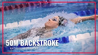 Katharine Berkoff Sets new American Record  50 Backstroke  Phillips 66 International Team Trials [upl. by Nnairak276]