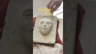 Porcelain mask eyes sculpting mask porcelain clay shortvideo ceramic finearts [upl. by Cates]