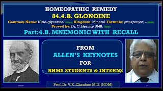 844B Glonine Part 4 Mnemonic With Recall 071124 [upl. by Bounds]