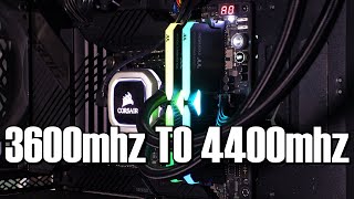 DDR4 3600mhz to 4400mhz Beginner Overclocking Guide [upl. by Leal]