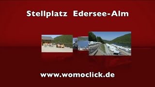 Wohnmobil  Stellplatz Edersee Alm  womoclickde [upl. by Rawdin]