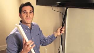 Wiremold How to hide flat screen TV cables on the wall [upl. by Siskind55]