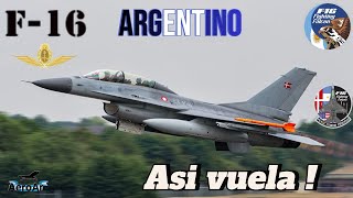 F 16 así vuela el avión de la Fuerza Aérea Argentina [upl. by Nerin]