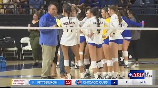 HIGHLIGHTS Belle volleyball opens Lone Star Conference play with sweep over Western New Mexico [upl. by Rea]