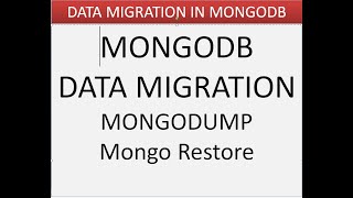 Mongodb data migration  Migrate data from mongodb [upl. by Gereld]