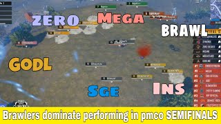 ETG Brawlers vs GodLike vs Zero Degree vs Synerge PMCO SEMIFINALS day 1st match 1st [upl. by Eerihs]