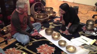 Creating a Singing Bowl Set with Bodhisattva Pt 1 [upl. by Nnylylloh]