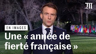 Une « année de fierté française »  les voeux d’Emmanuel Macron [upl. by Qooraf]