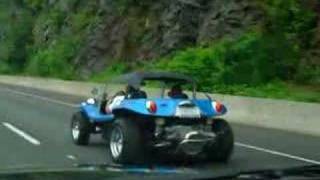 VW Dune Buggy Manx Sombrero Top at speed [upl. by Ddet]