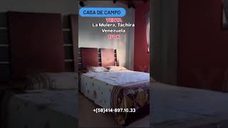 Venta Casas de Campo en La Mulera Estado Táchira Venezuela [upl. by Scott]