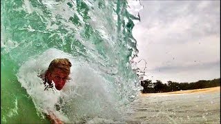 Inside the Barrel  Epic Body Surfing in Hawaii [upl. by Anahsat]