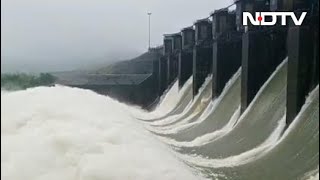 Karnataka Opens Dams As Water Level In Rivers Rises After Heavy Rain [upl. by Kaela]