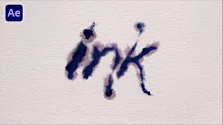 Writing Text with Bleeding Ink Wisp  After Effects Tutorial [upl. by Banna]