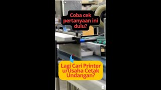 Cari Printer buat usaha Cetak undangan berapa banyak Volume Cetaknya [upl. by Moria]