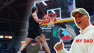 Jordan Kilganon dunks with a pro basketball player [upl. by Anigroeg]