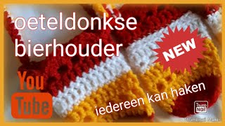 ❤ ❤ iedereenkanhaken BIERHOUDER VOOR CARNAVAL haken tutorial crochet beginner diy subscribe [upl. by Storm]