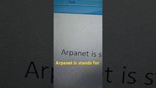 Arpanet stand for shorts the fast enter [upl. by Harak]