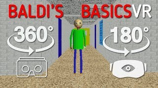 🔴 Baldis Basics VR 180 Degree Widescreen Gameplay 🔴 [upl. by Thalia749]