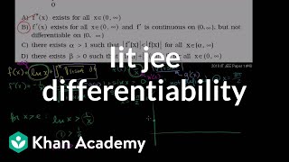 IIT JEE Differentiability and Boundedness [upl. by Downing647]