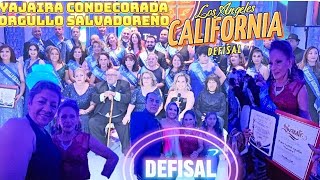 Yajaira Es Condecora Orgullo Salvadoreño en Los Angeles California Por DEFISAL [upl. by Arayk]