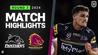 NRL 2024  Panthers v Broncos  Match Highlights [upl. by Block160]