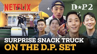 Surprising the DP 2 cast and crew with a snack truck ENG SUB [upl. by Marilee]