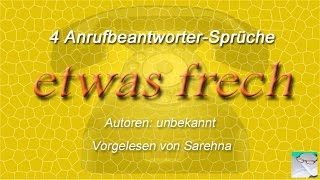 Anrufbeantworter Sprüche  etwas frech [upl. by Nnaoj]