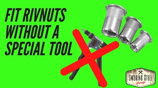 How to install rivnut rivet nuts or nutserts with no expensive tools [upl. by Fronia]