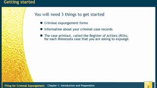 Criminal Expungement Chapter 1 Introduction and Preparation [upl. by Berky698]