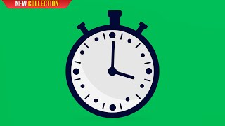 Green Screen Stopwatch Animation  4K  Global Kreators [upl. by Errecart]