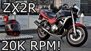 Ninja ZX2R  Best Sounding Bike Tom Has Ridden 20K RPM [upl. by Annitsirhc]