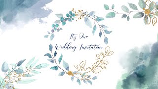 Wedding Invitation Video  Best Classy Save The Date Invitation  VR 70 [upl. by Ielhsa]