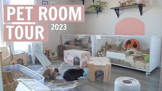 Inside my Pet Room Where my hamsters amp rabbits live [upl. by Llednew]